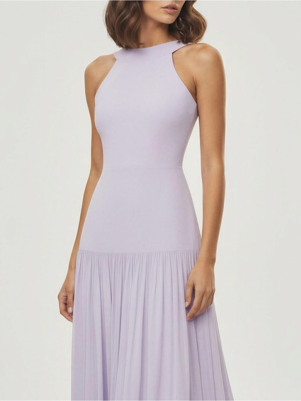 HELSA Jolene Knit Bodysuit, Purple Heather, Small